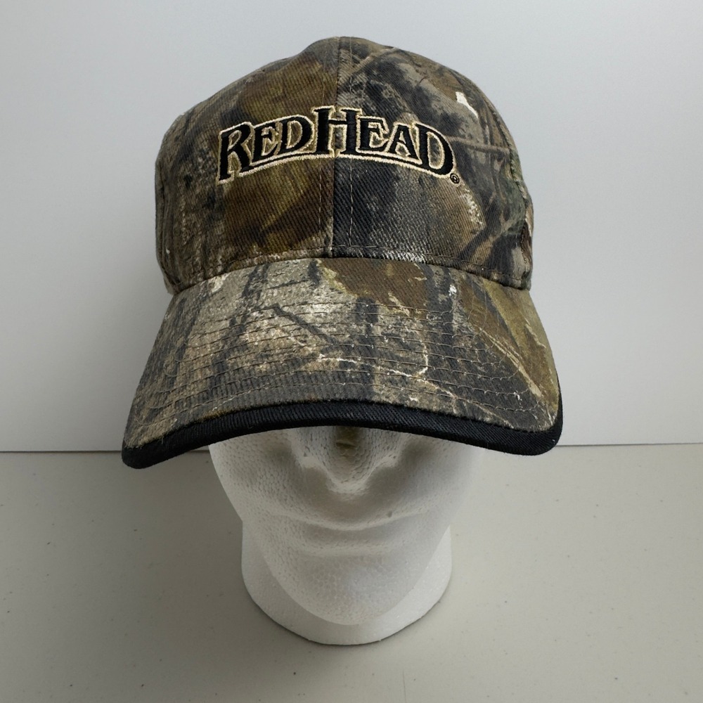 RedHead Vintage Camo Hunting Hat Promotional Logo Baseball Cap OSFM Camouflage